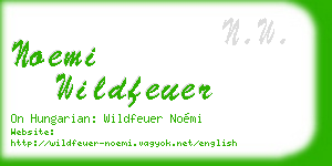noemi wildfeuer business card